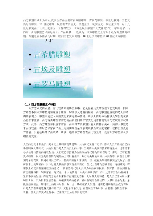 美术欣赏-西方雕塑