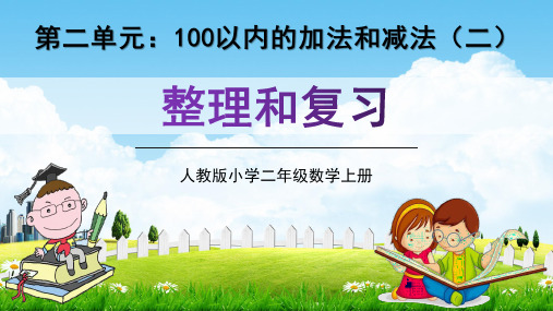人教版二年级数学上册第二单元《整理和复习》教学课件精品PPT小学优秀公开课