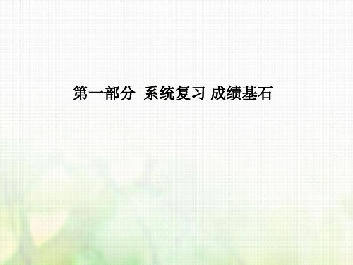 2018年中考地理(泰安专版)第一部分系统复习阶段检测卷(一)课件