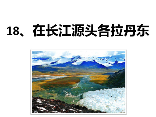 18、在长江源头各拉丹冬