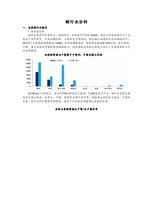 锂行业分析