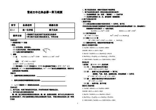 2.2.2离子反应(总结)