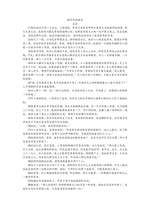捞月亮的母亲