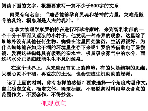 高考作文指导