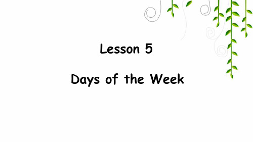 冀教版四年级英语上册Lesson 5课件