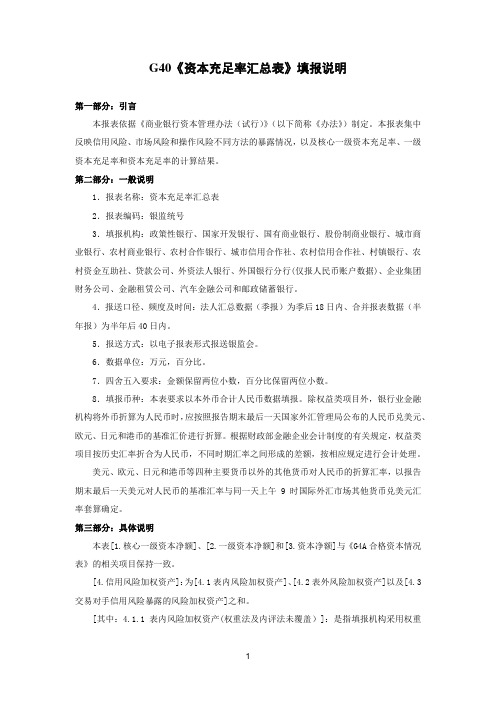 新资本管理协议填报说明汇总