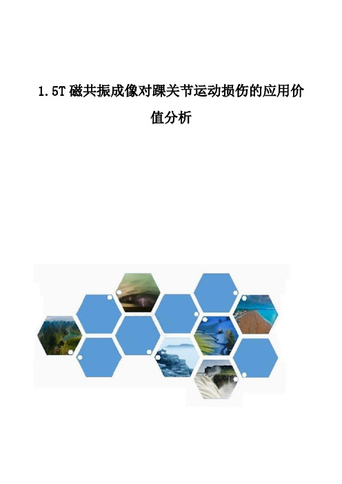 1.5T磁共振成像对踝关节运动损伤的应用价值分析