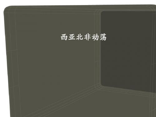 西亚北非动荡