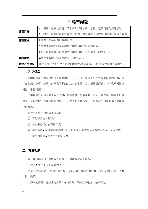 牛吃草问题