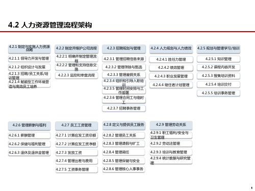 埃森哲IE人力资源流程框架(3级)