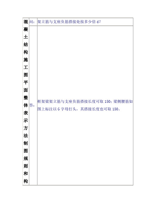 混凝土结构施工图平面整体表示方法制图规则和构造详图