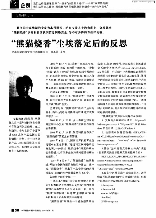 “熊猫烧香”尘埃落定后的反思