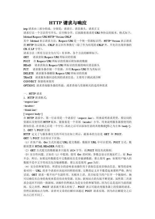 HTTP请求与响应