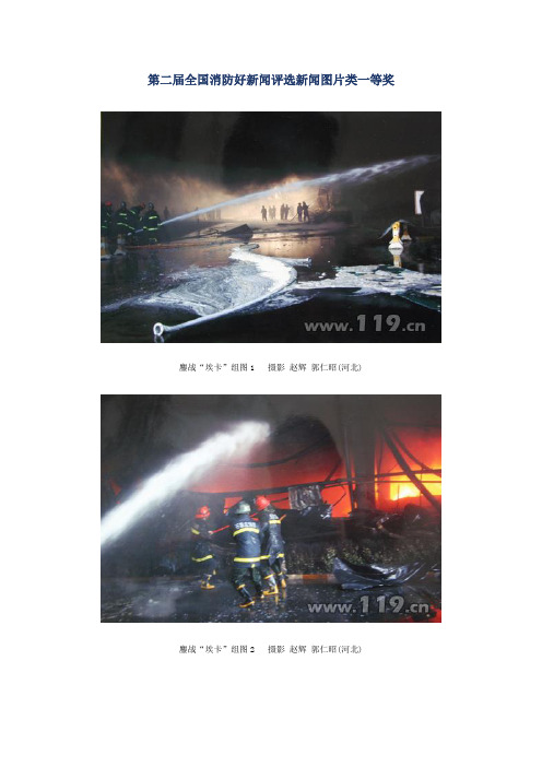 第二届全国消防好新闻评选(新闻图片类)一等奖获奖作品