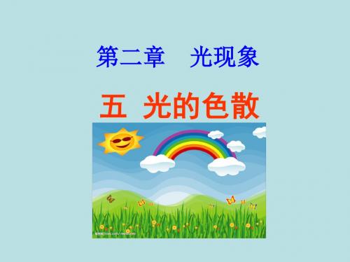 人教版《2.5光的色散》ppt课件