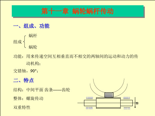 第十一章  蜗轮蜗杆传动
