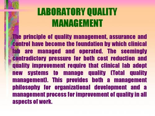 Lab management