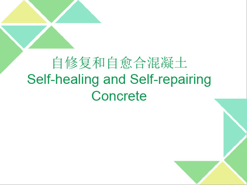 自愈合与自修复混凝土