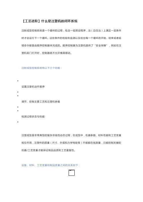 【工艺进阶】什么是注塑机的闭环系统