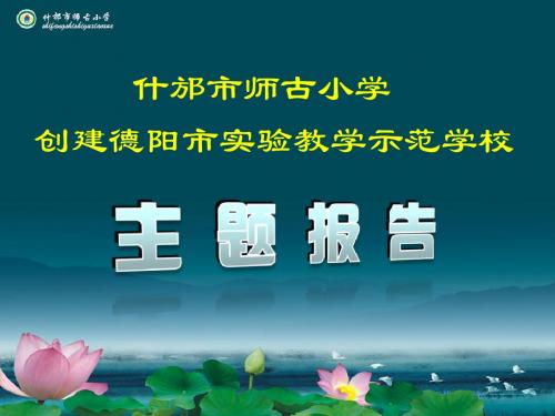 师古小学实验示范汇报