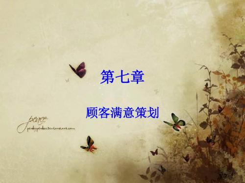顾客满意策划方案.ppt