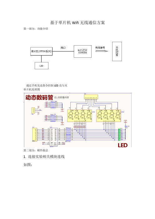 (完整版)基于单片机Wifi无线通信方案-Demo