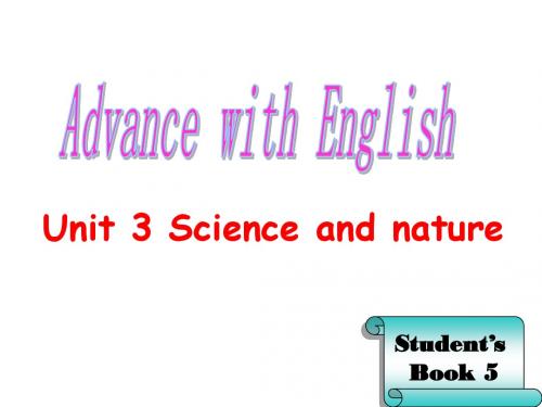译林牛津版必修五      unit 3 Science and nature Reading课件(24张)