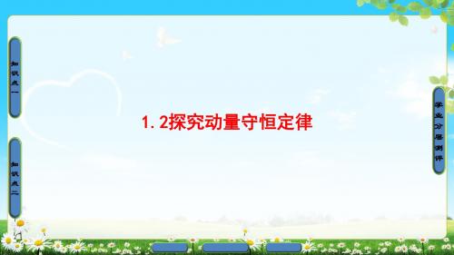 2018版 第1章 1.2探究动量守恒定律