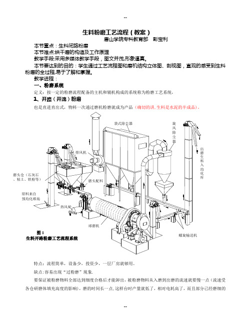 粉磨工艺流程(教案)