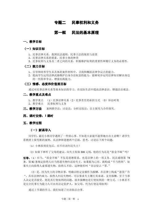 2.1 民法的基本原理