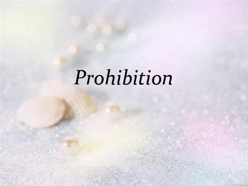 prohibition