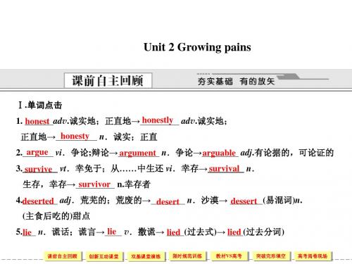 高考英语一轮单元精品复习课件牛津译林版1-2