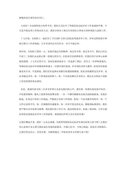 尊敬的各位领导各位同仁