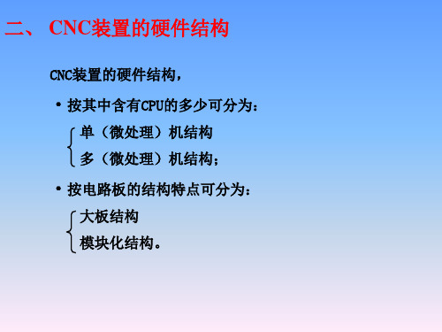CNC装置的硬件结构