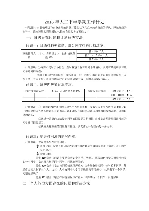 白超工作计划