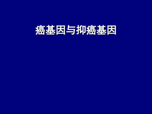 癌基因与抑癌基因