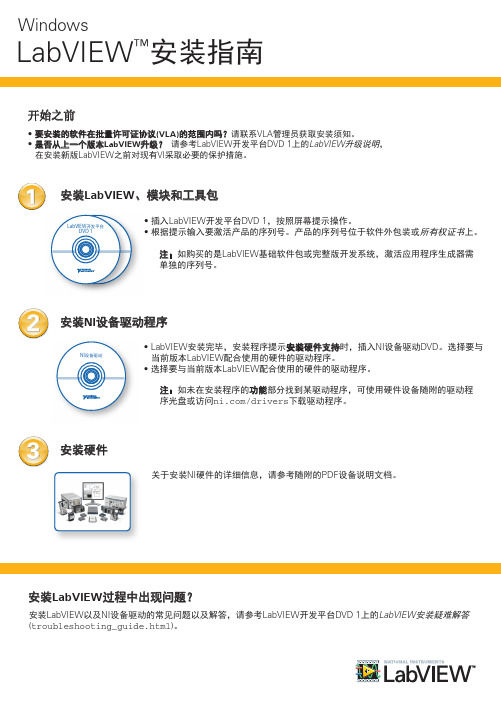 LabVIEW 2012 安装指南说明书