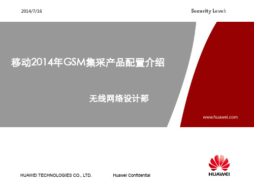 2014年华为移动GSM产品配置介绍