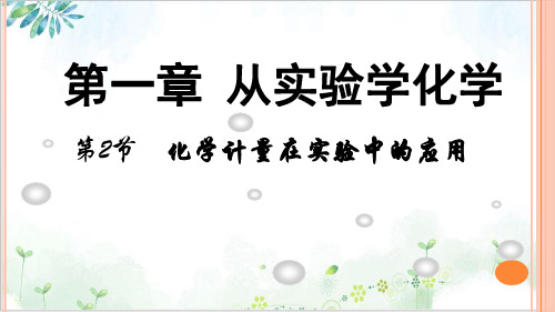 【人教版】化学必修一《化学计量在实验中的应用》课课件PPT