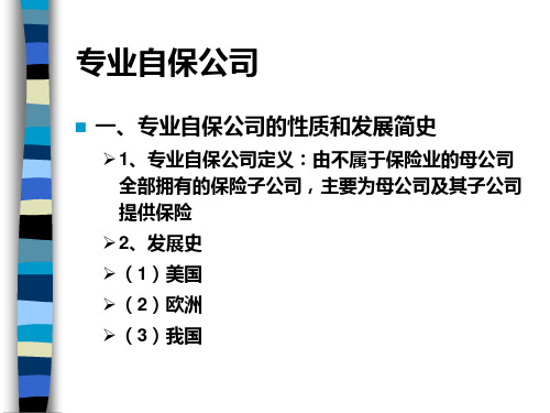 自保公司