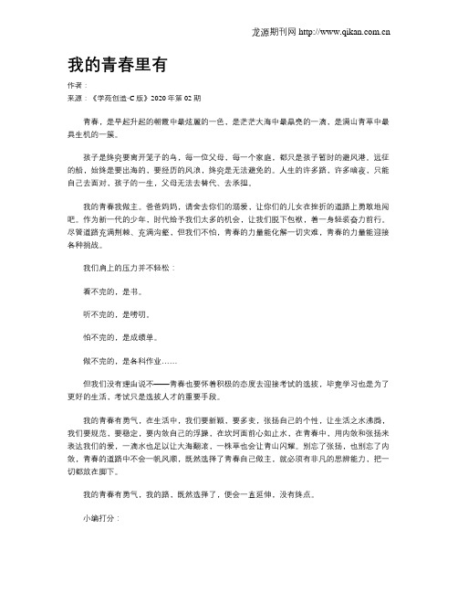 我的青春里有