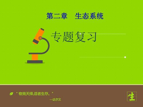 (济南版)八年级下册生物《6.2  生态系统专题复习》课件(含教案)