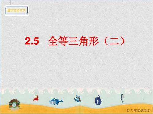 2.5.2 全等三角形的判定(SAS)