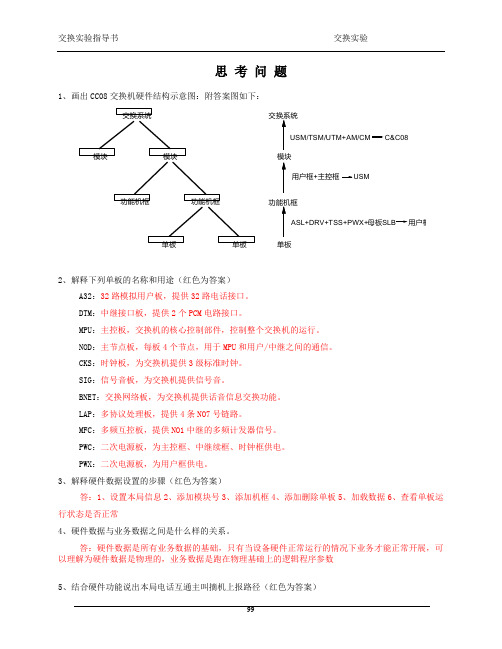 课后思考