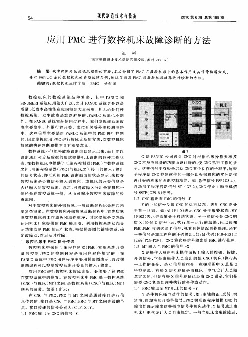 应用PMC进行数控机床故障诊断的方法