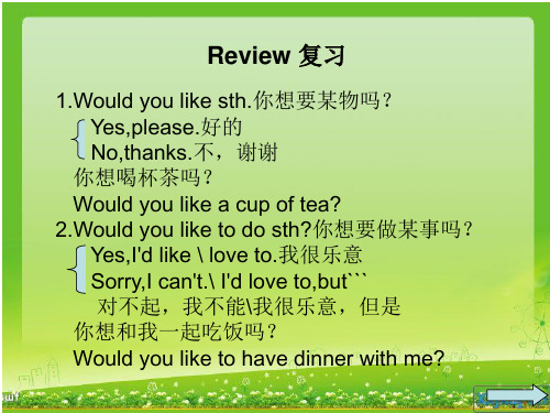 仁爱英语七年级上册Would you like to go for a picnic课件