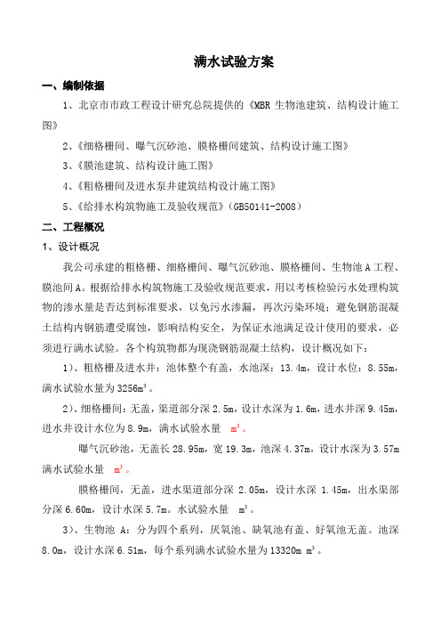 满水试验方案