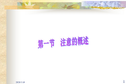 注意的概述