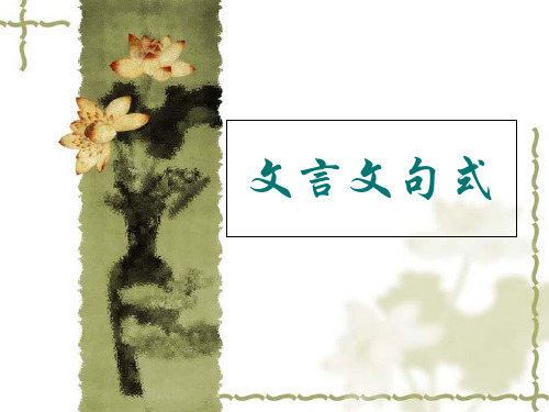 高考一轮复习《文言文句式》教学优质PPT