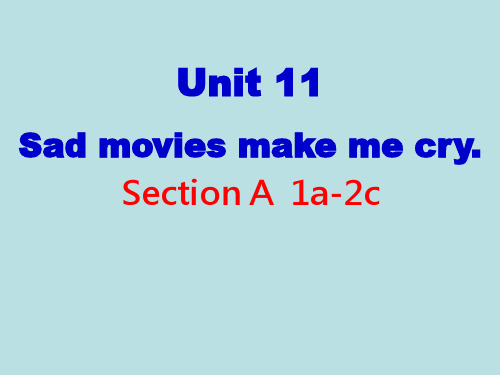 人教英语九年级全一册Unit11 Section A 1a—2c (共26张PPT)